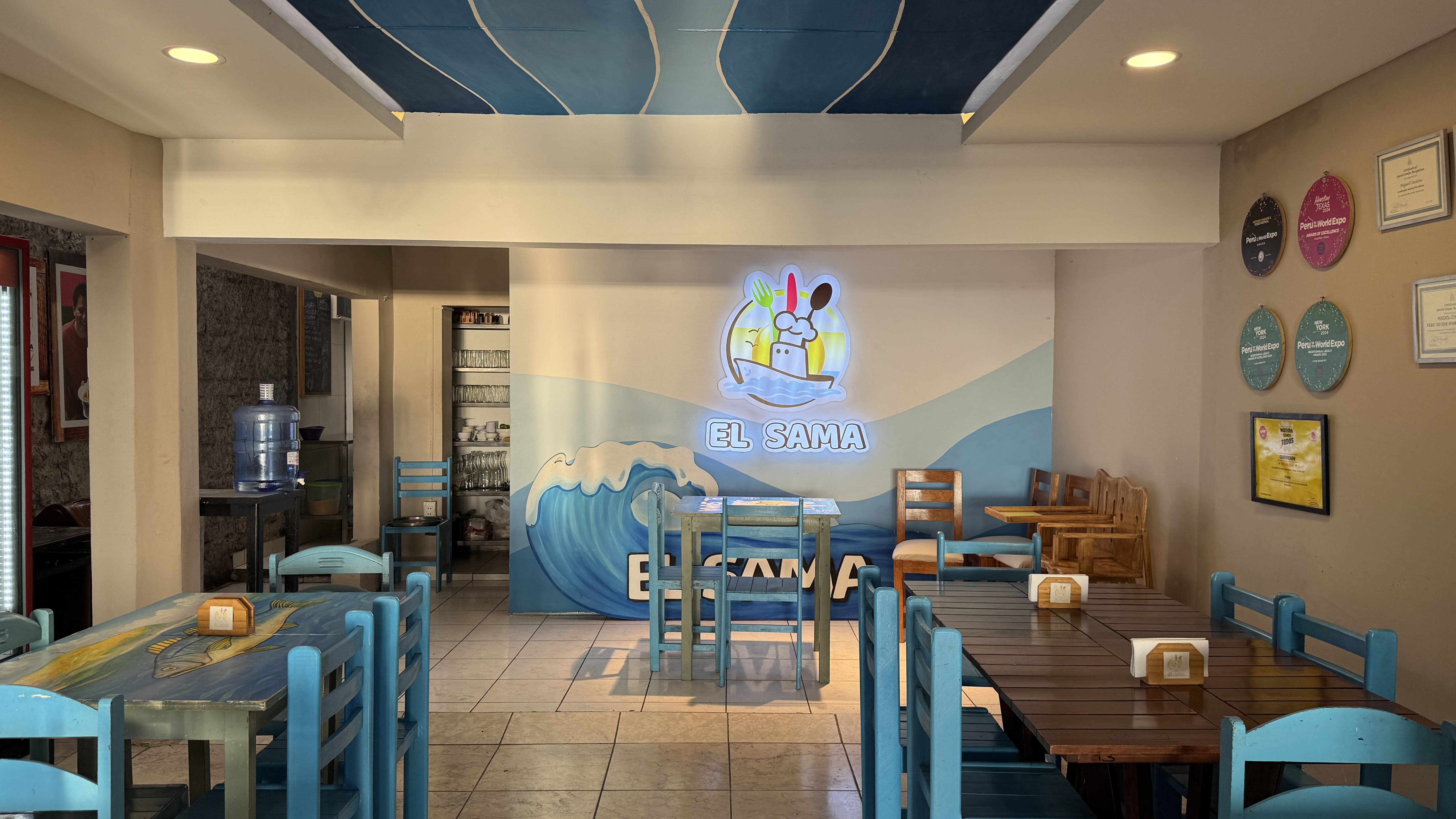 Vista del restaurante El Sama